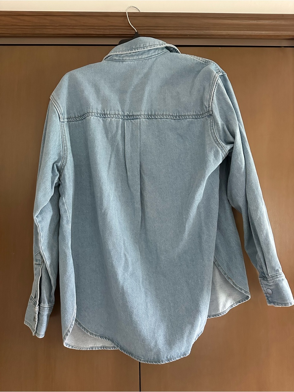 Universal Thread Light Blue Denim Button-Down Shirt - Picture 2 of 4